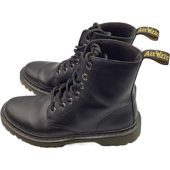 Dr. Martens Luana AW004 Black Leather Lace-Up Boots Docs Women US 8/UK 6/EU 39 - Picture 7 of 7